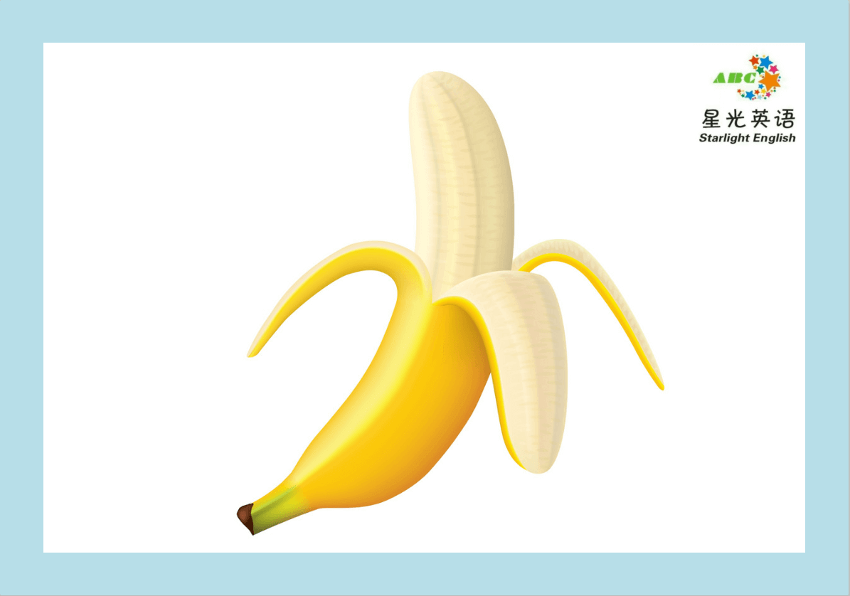 flashcard of a banana