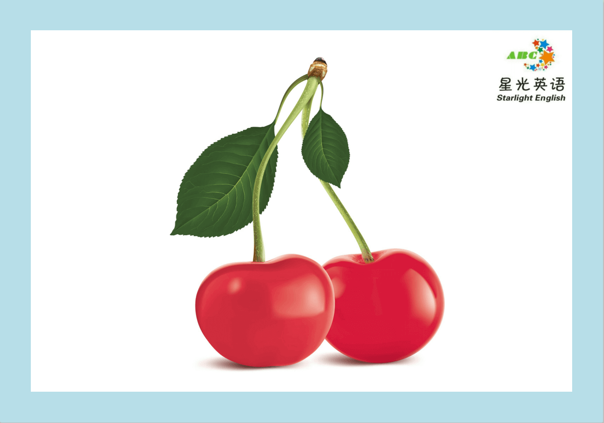 flashcard of a cherry